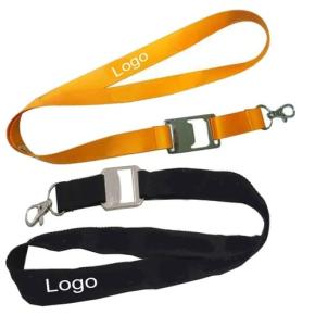 PE0012 Poly lanyard with Bottle Opener