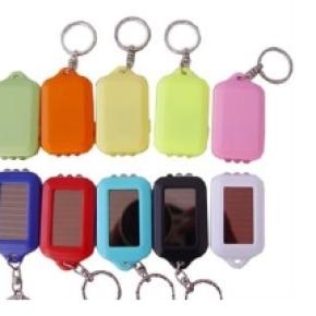 HS0067 Solar Power Flashlight Keychain