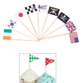 PE0026 Custom Toothpick Food Flag 