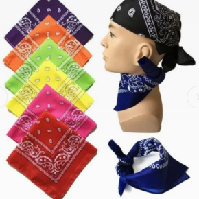 CA0178 Head Bandana Square Scarf 